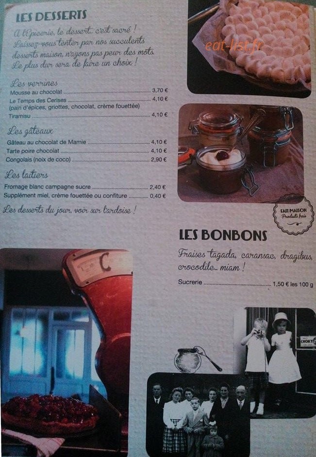 L'épicerie — carte page 5