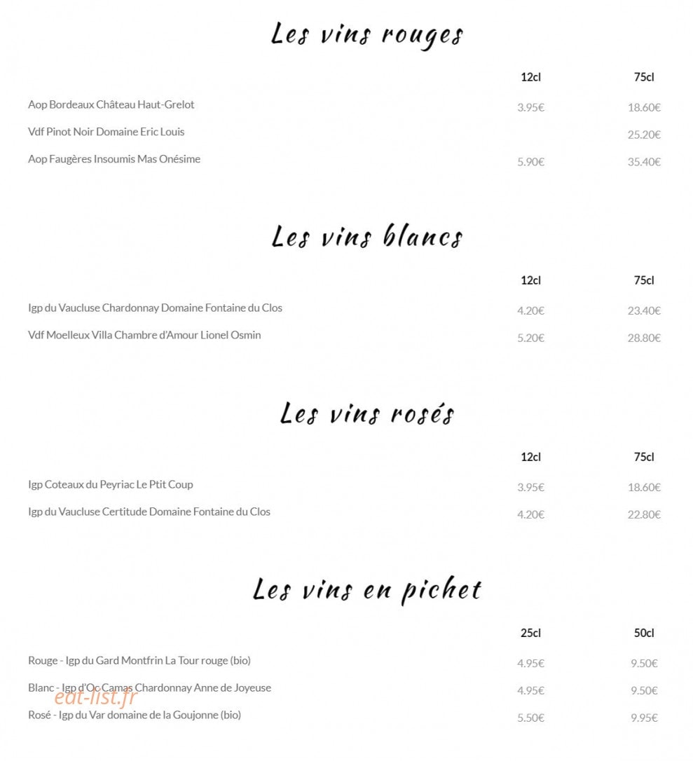 La Carioca — carte page 7