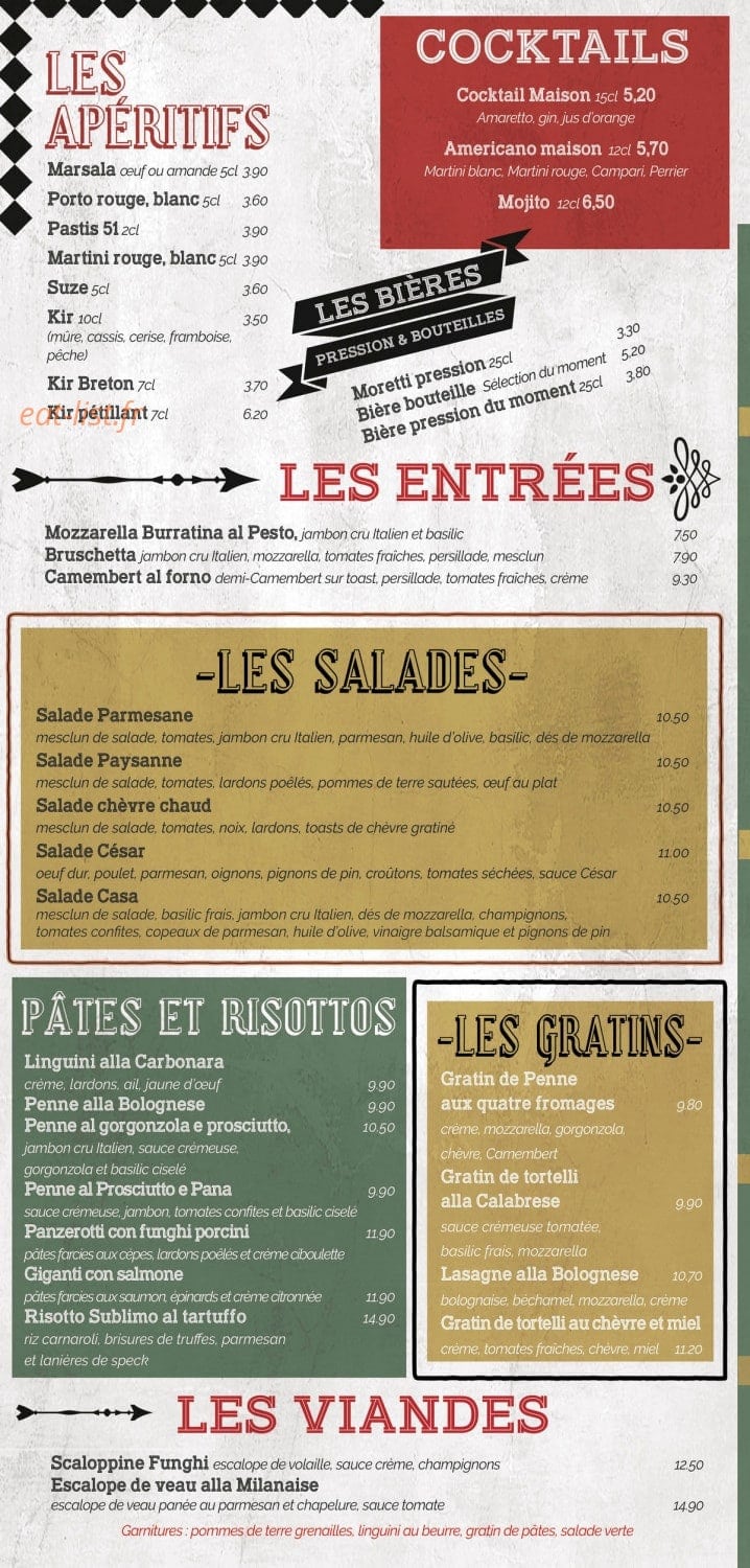 La Casa Pépé — carte page 1
