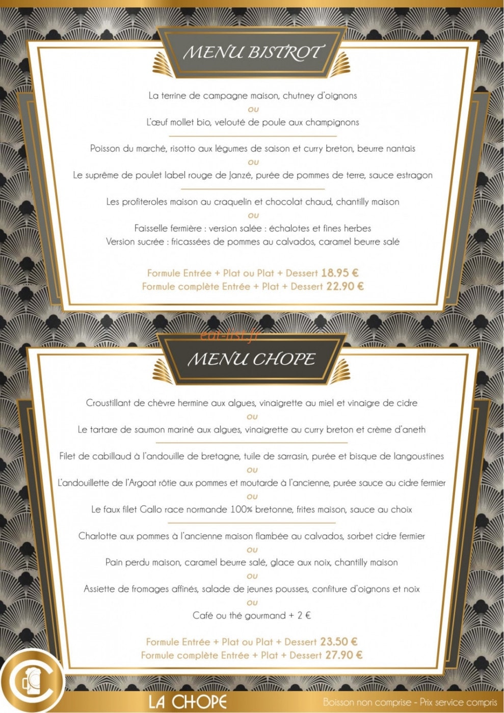 La chope — carte page 4
