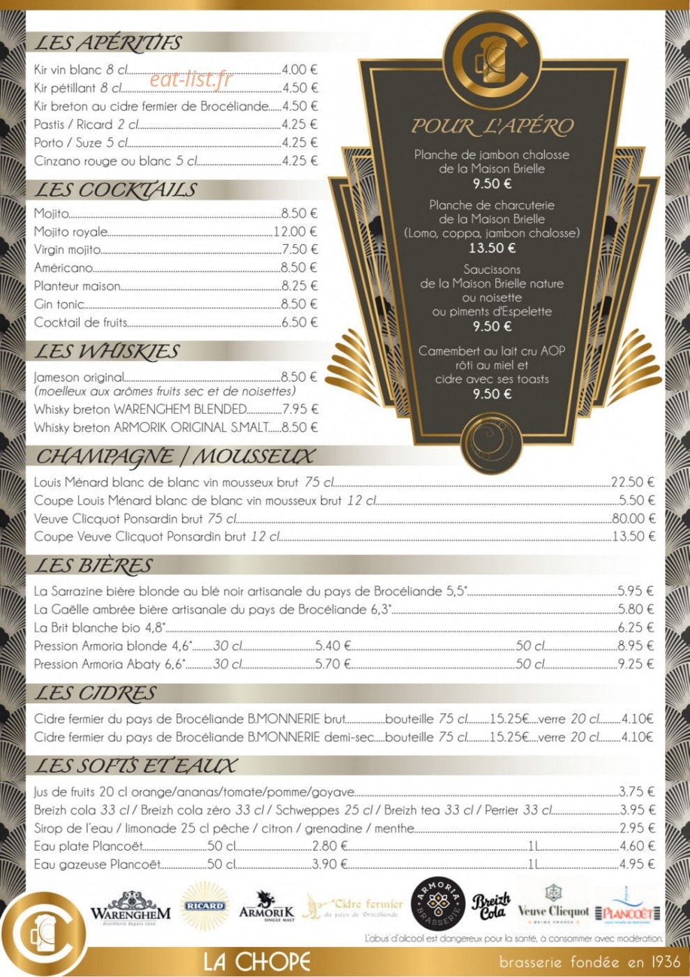La chope — carte page 2