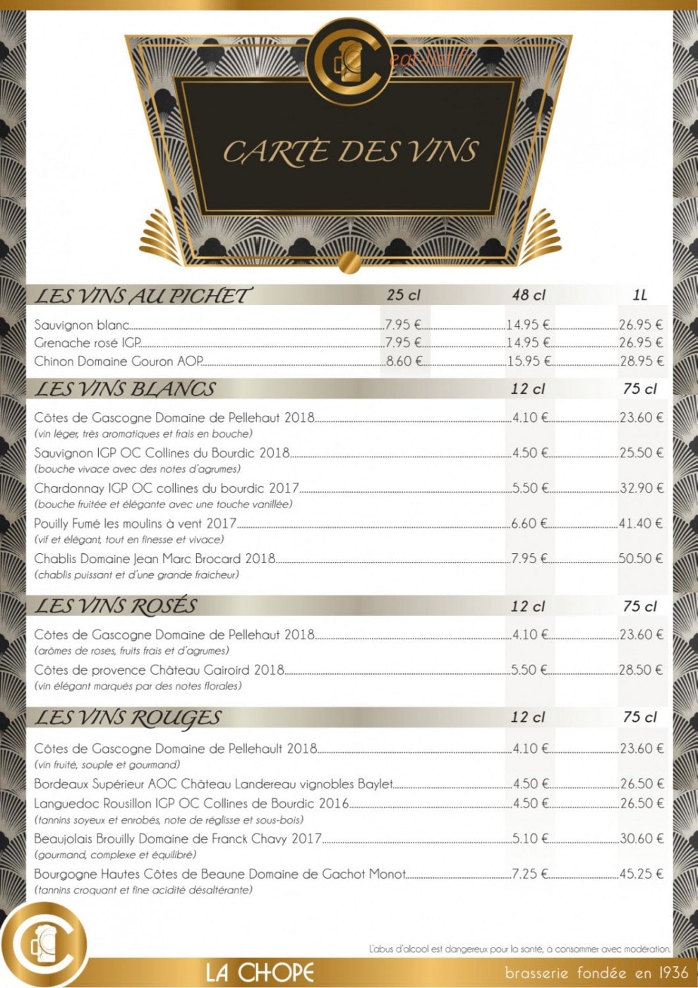 La chope — carte page 7
