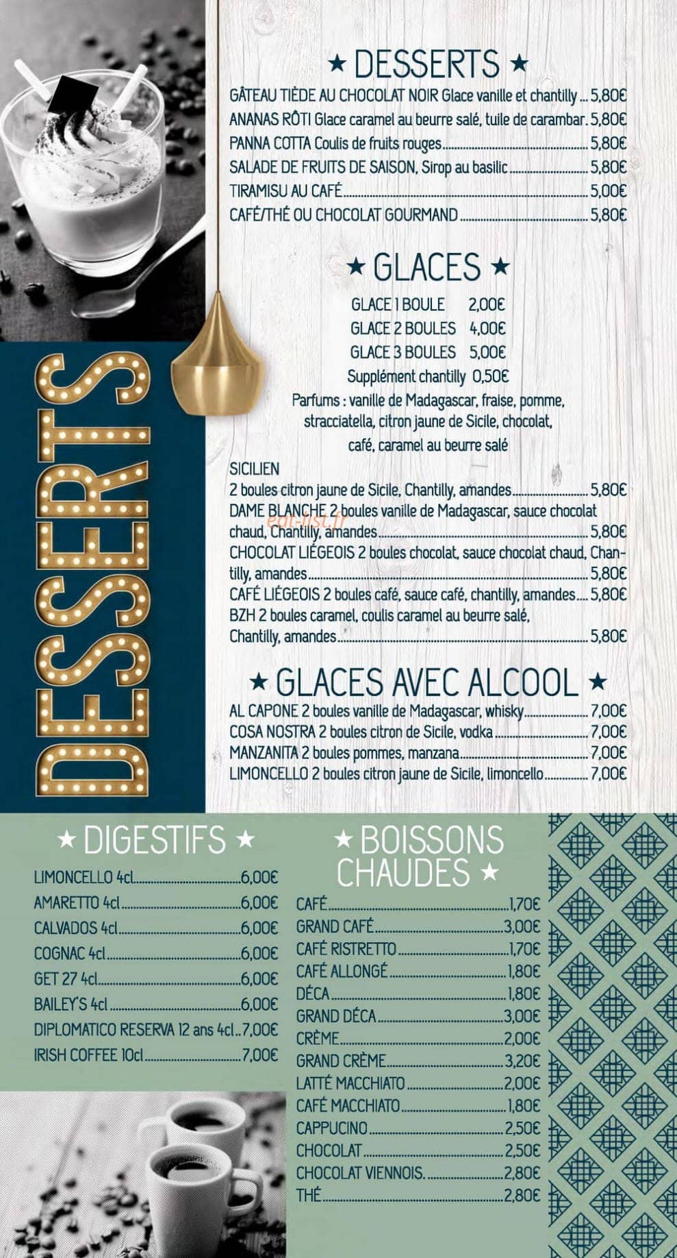 La Cucina — carte page 5