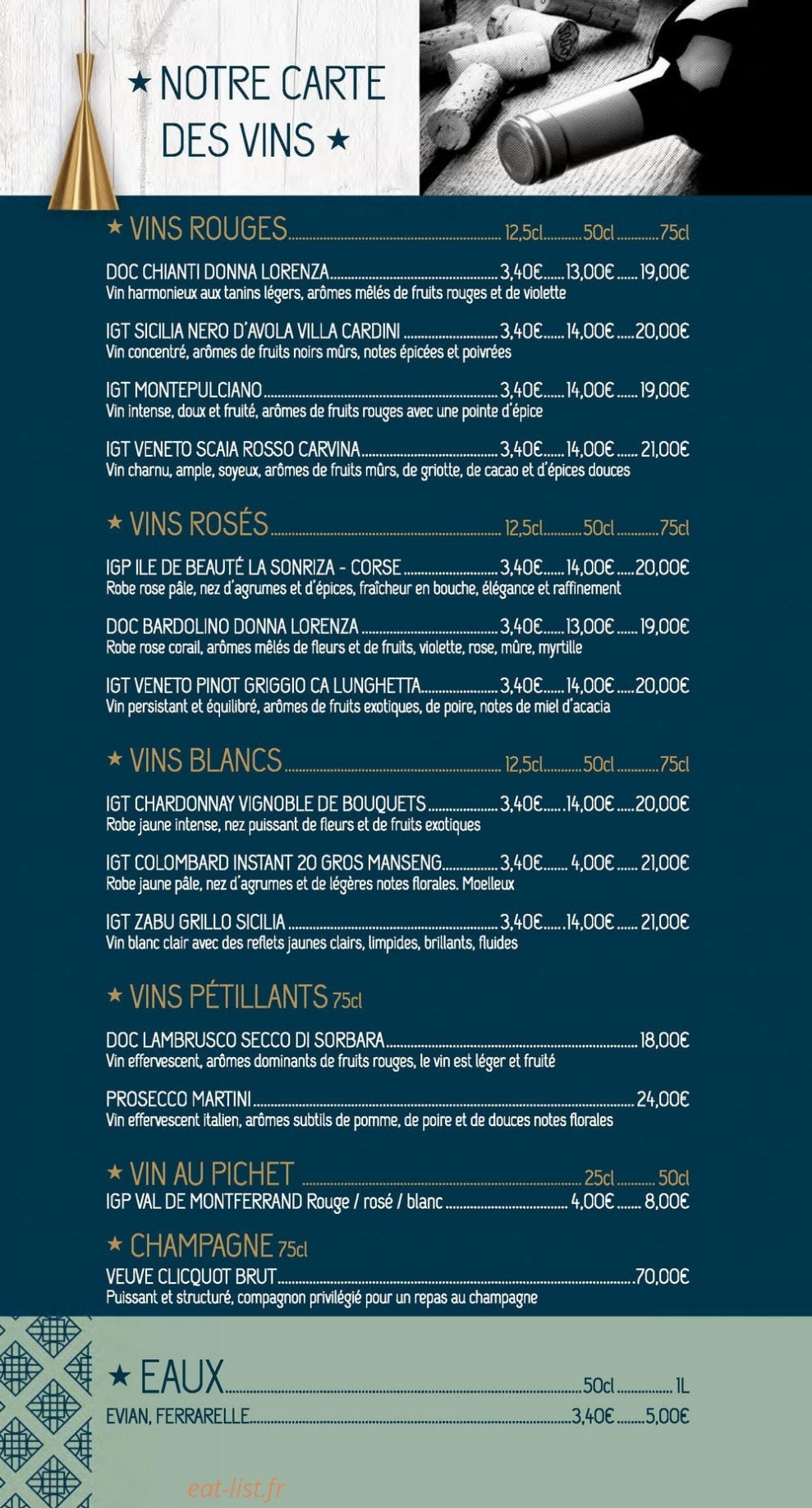 La Cucina — carte page 6