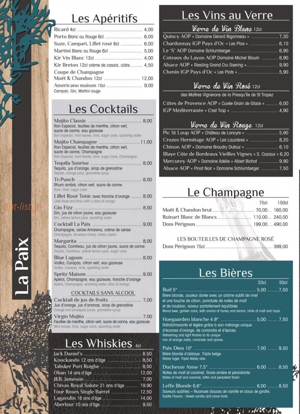 La Paix — carte page 8