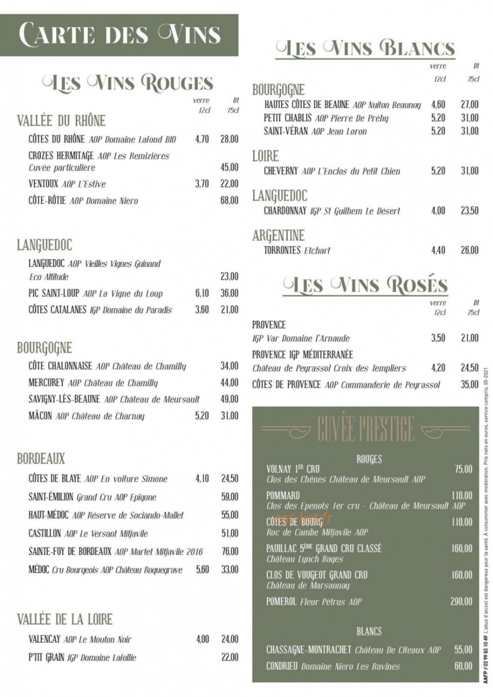 La parisienne — carte page 4
