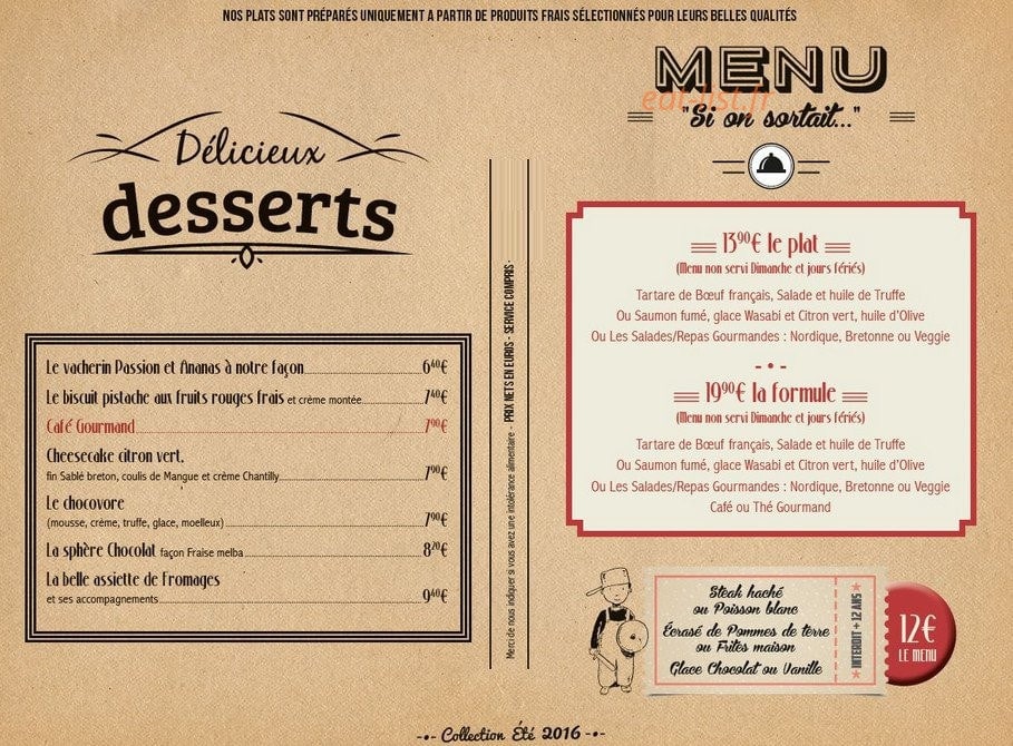 La Réserve — carte page 4