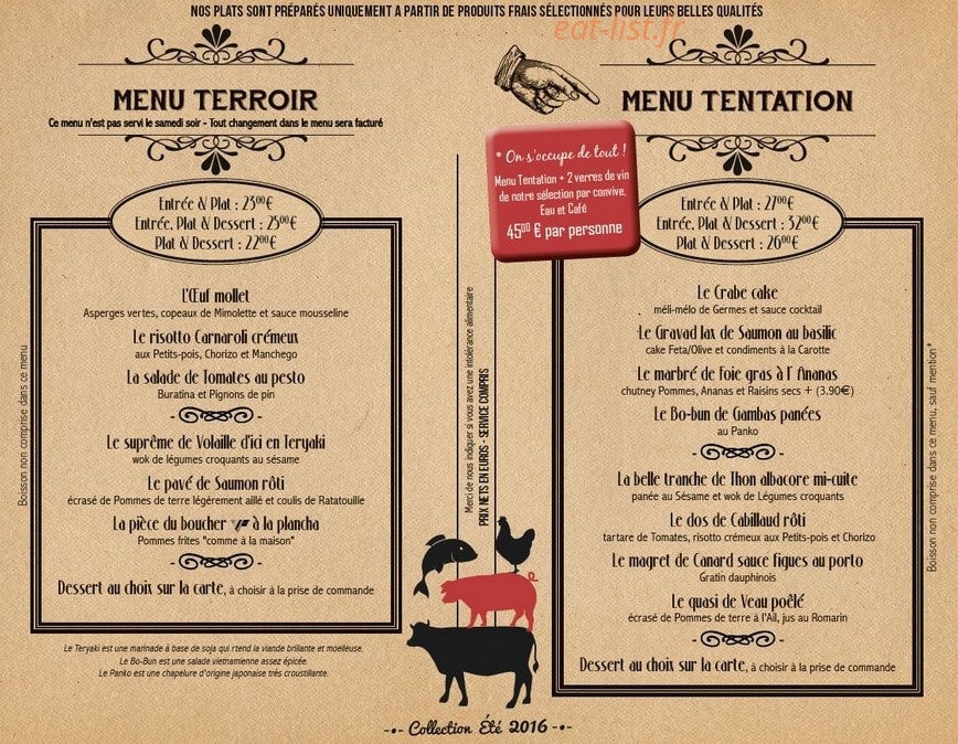 La Réserve — carte page 2