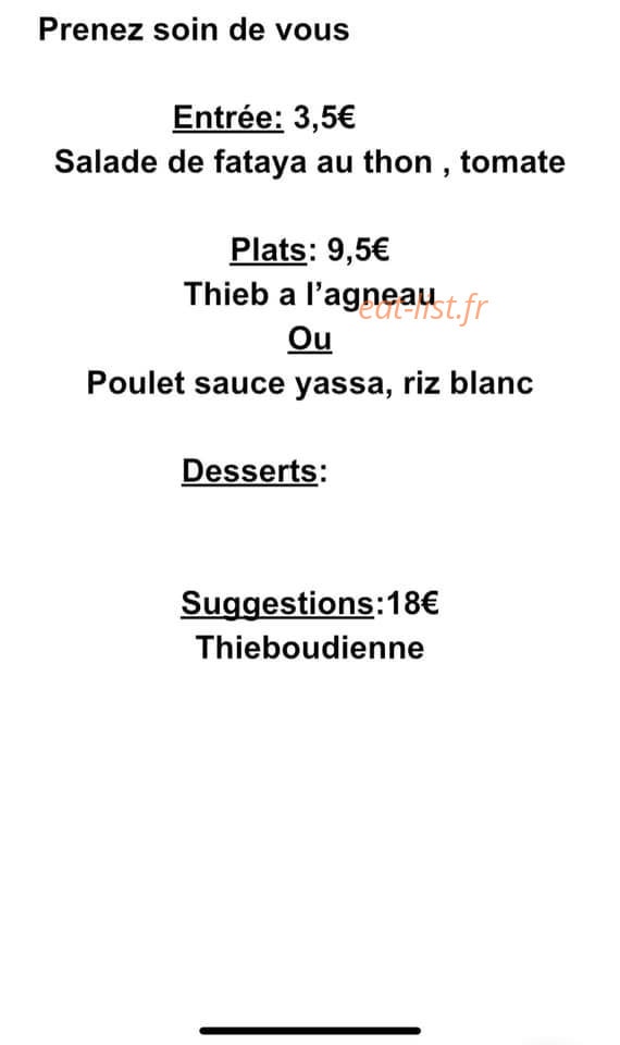 La table sénégalaise — carte page 1