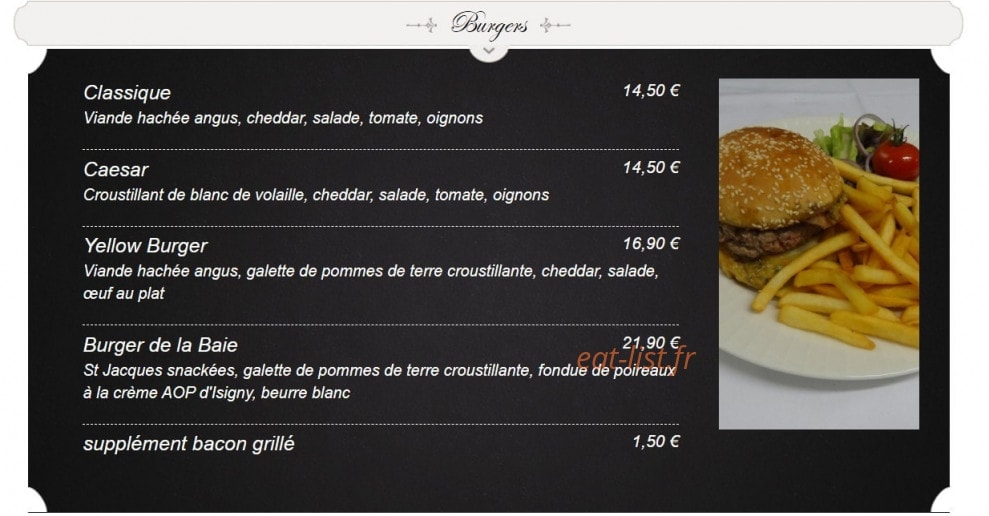 La Taverne — carte page 12