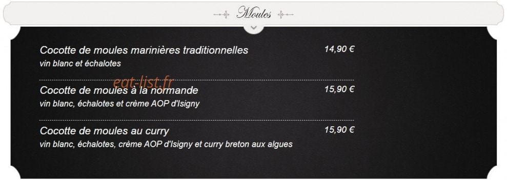 La Taverne — carte page 6
