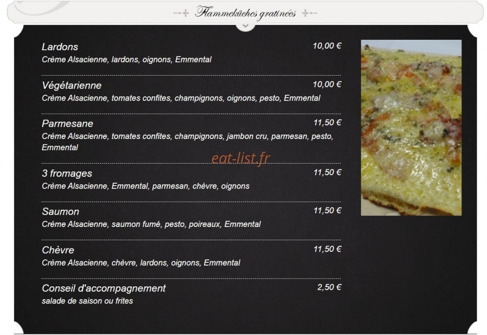 La Taverne — carte page 4