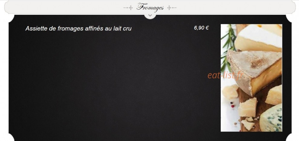 La Taverne — carte page 14