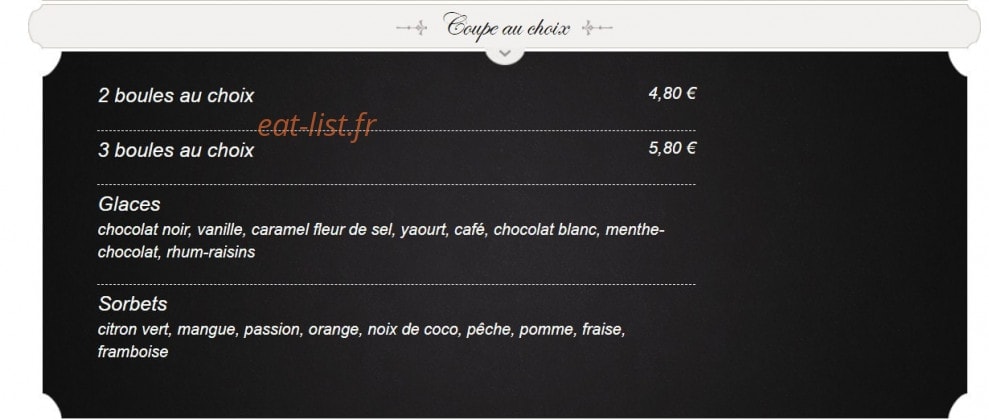 La Taverne — carte page 17