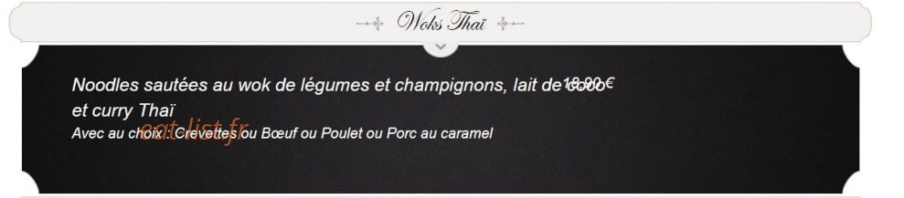 La Taverne — carte page 13