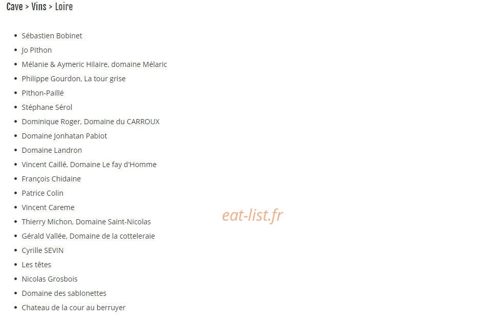 La tonnelle à vins — carte page 7