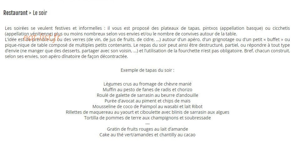 La tonnelle à vins — carte page 2