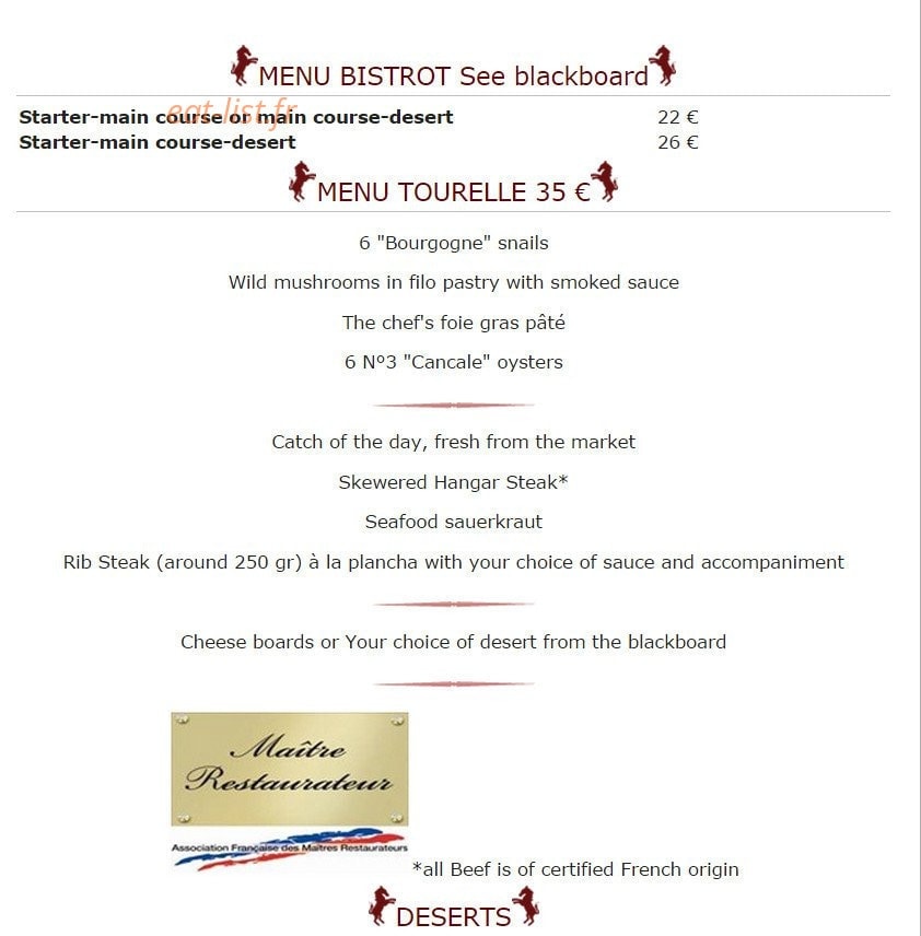La Tourelle — carte page 4