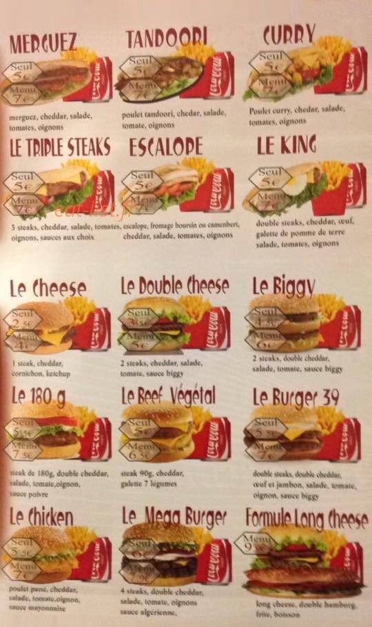 Le 39 Pizzéria — carte page 2
