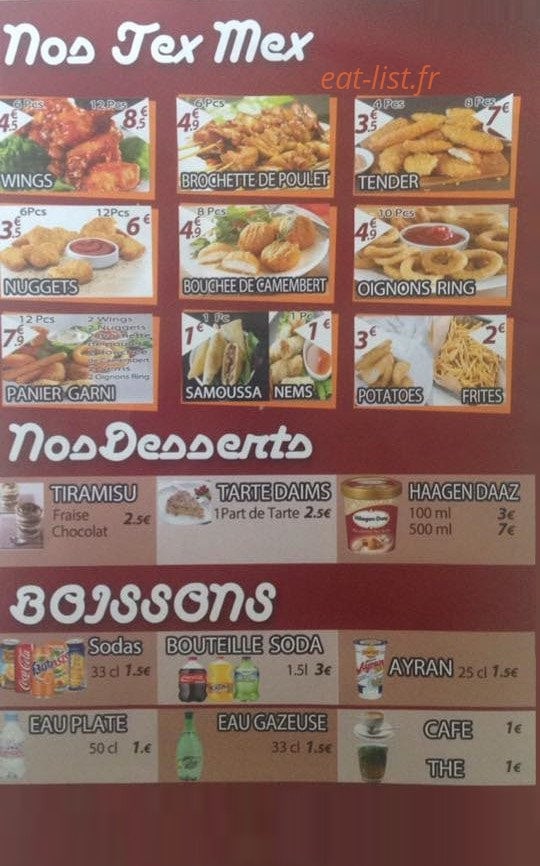 Le 39 Pizzéria — carte page 4