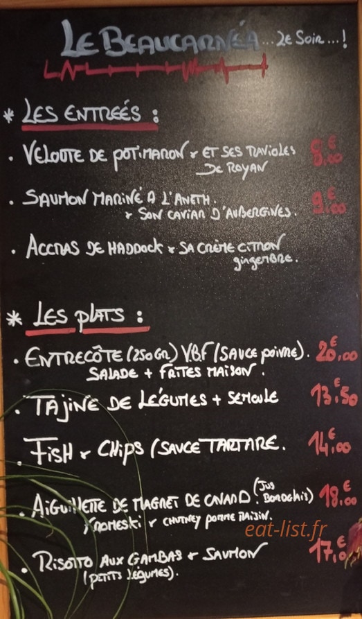 Le Beaucarnéa — carte page 2