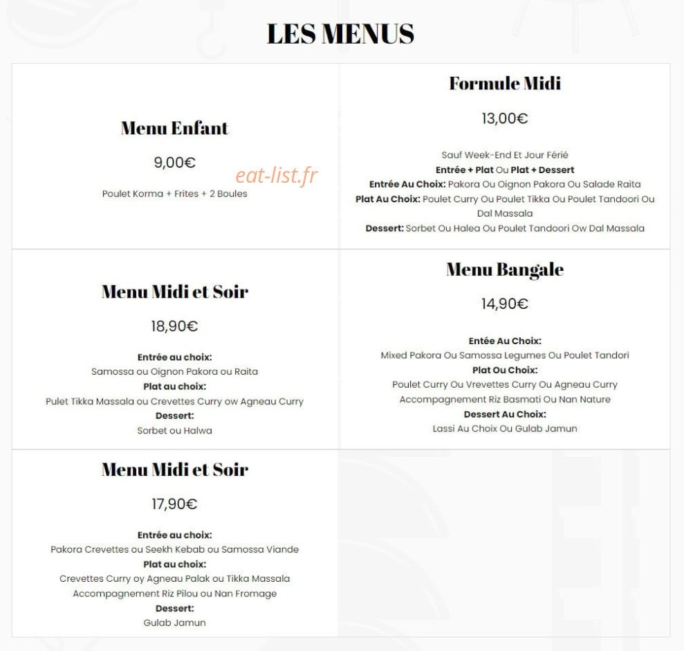 Le Bengal — carte page 12