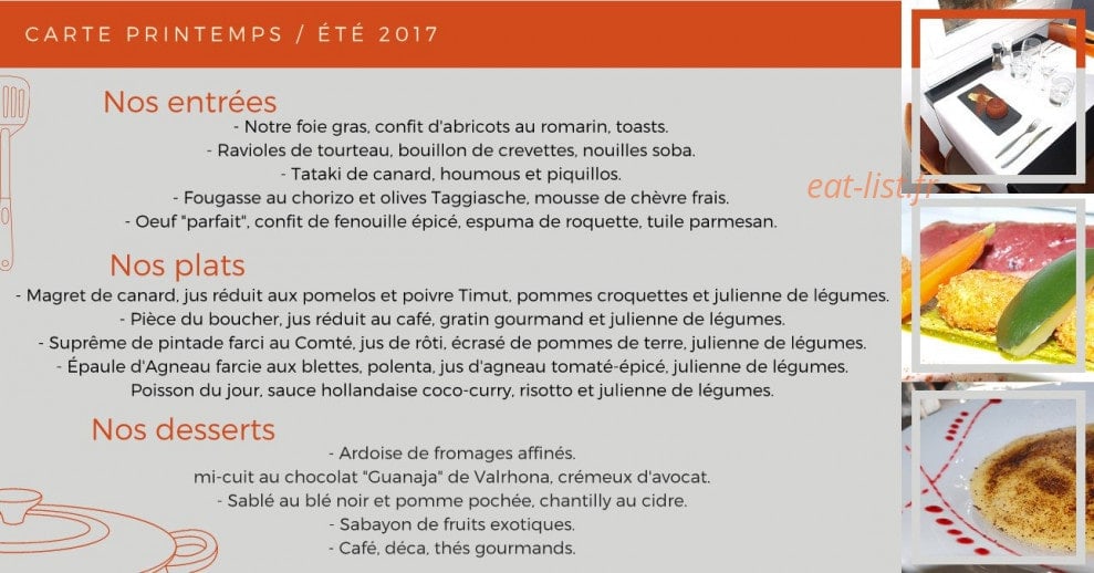 Le Bistro Volney — carte page 2