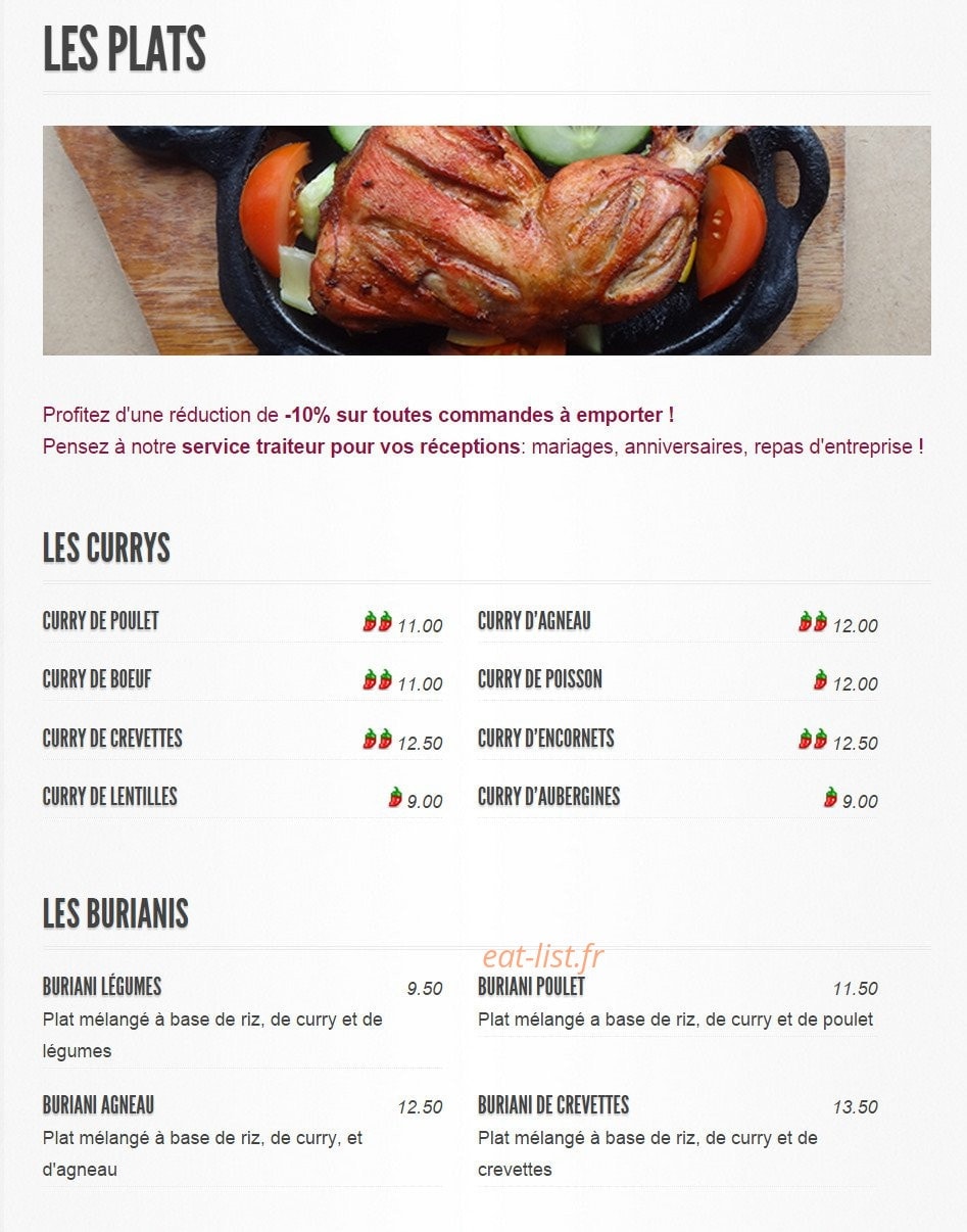 Le Bombay — carte page 2