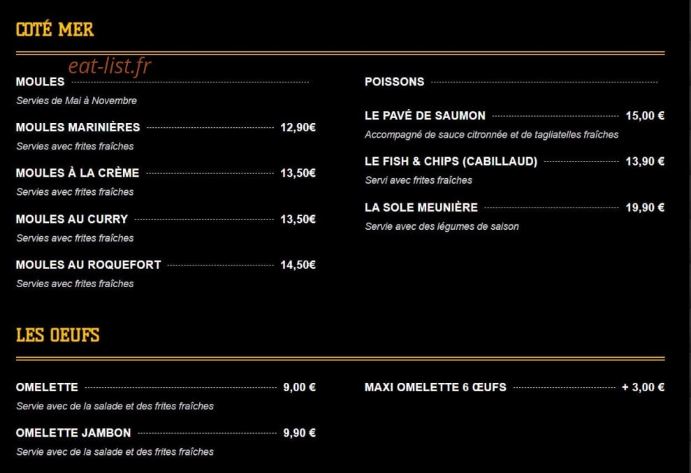 Le Café de Rennes — carte page 3