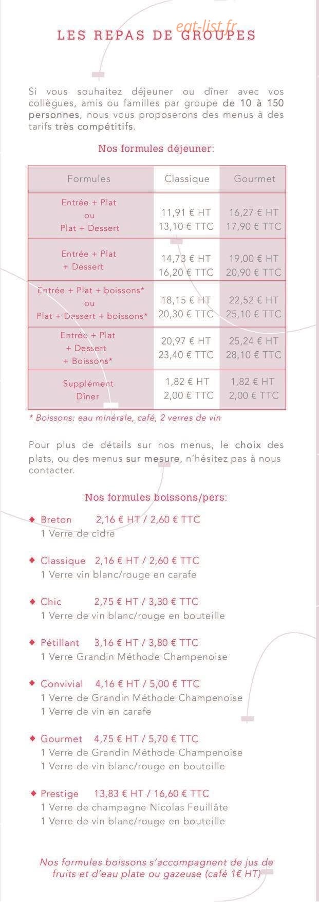 Le Café des Champs Libres — carte page 3