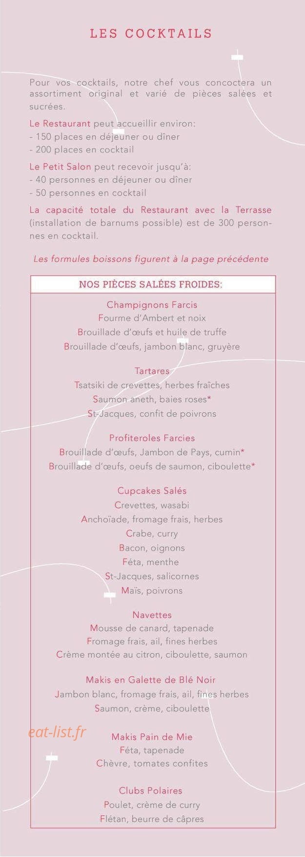 Le Café des Champs Libres — carte page 4