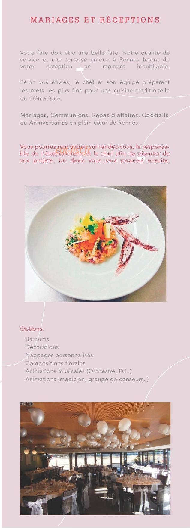 Le Café des Champs Libres — carte page 8