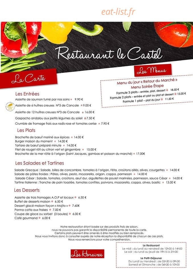 Le Castel — carte page 1