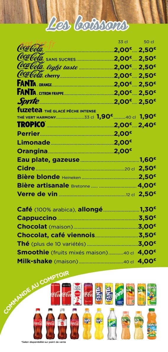 Le Coffee Crêpes — carte page 4