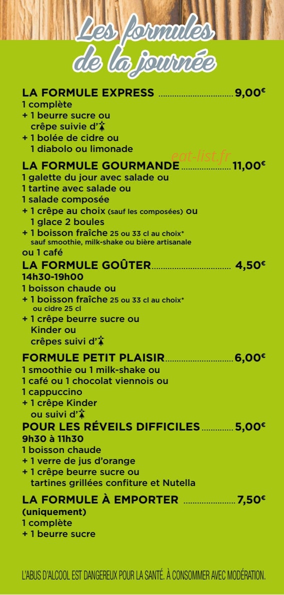 Le Coffee Crêpes — carte page 6
