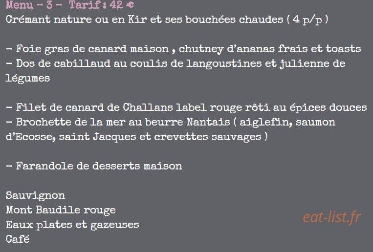 Le Comptoir — carte page 6