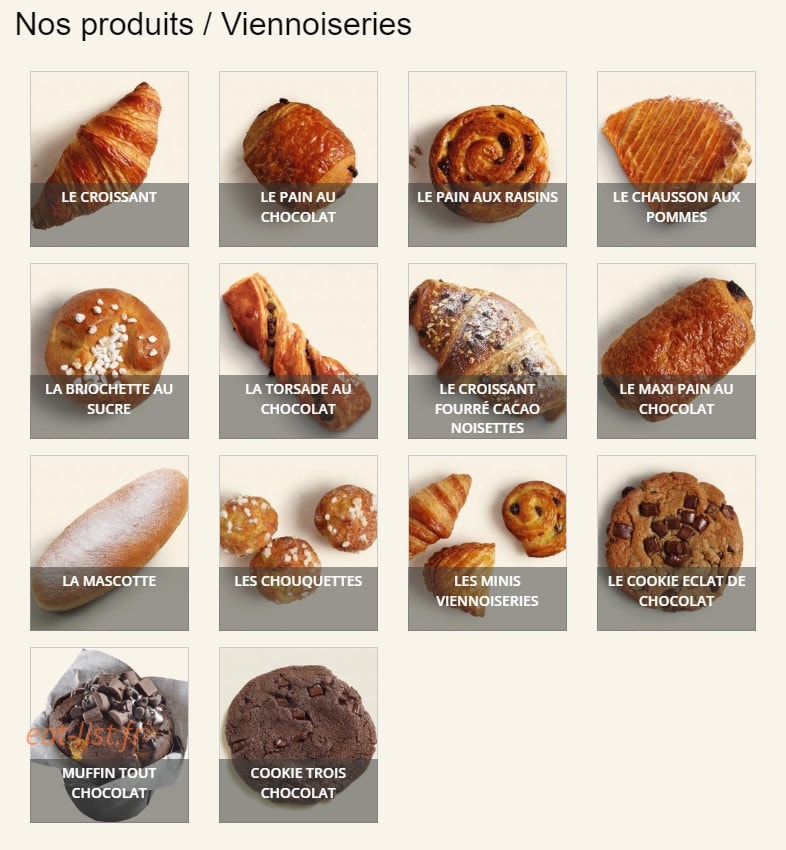 Le Fournil de Pierre — carte page 2
