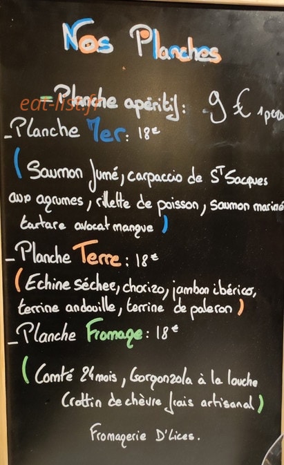 Le Gorille Bleu — carte page 1