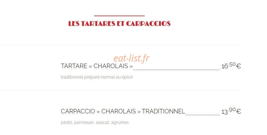 Le Grill — carte page 4