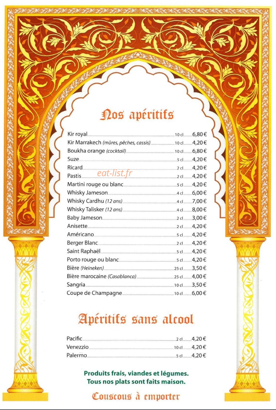 Le Marrakech — carte page 4