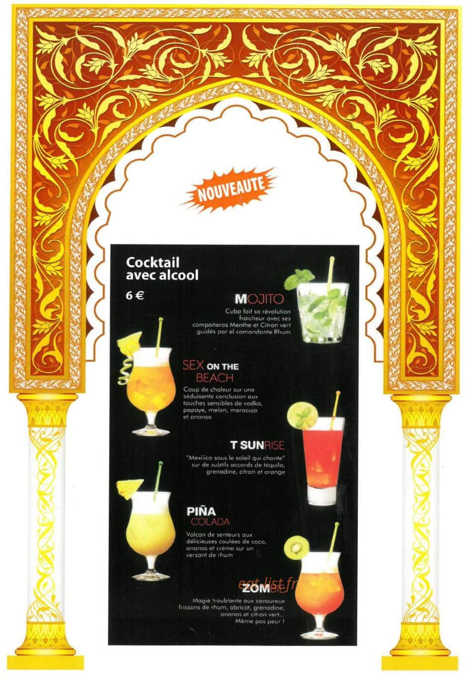 Le Marrakech — carte page 2