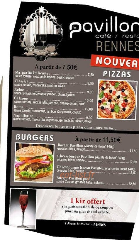 Le Pavillon — carte page 2