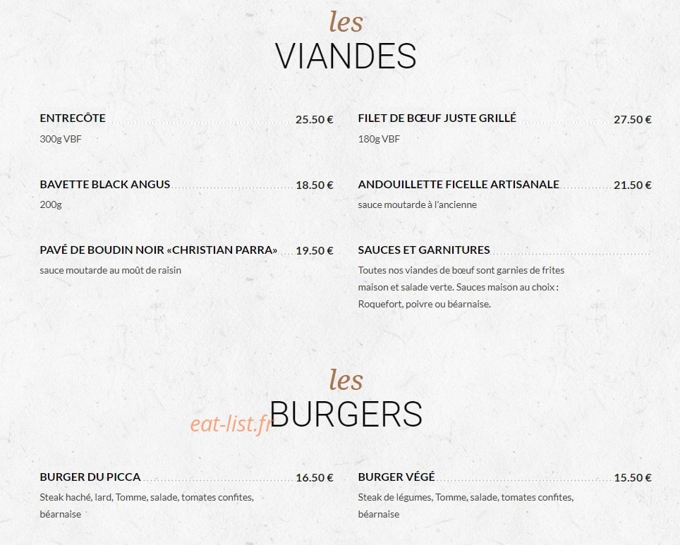 Le Piccadilly — carte page 2