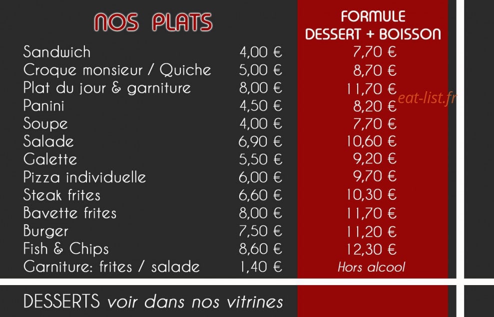 Le Pizzburg — carte page 1