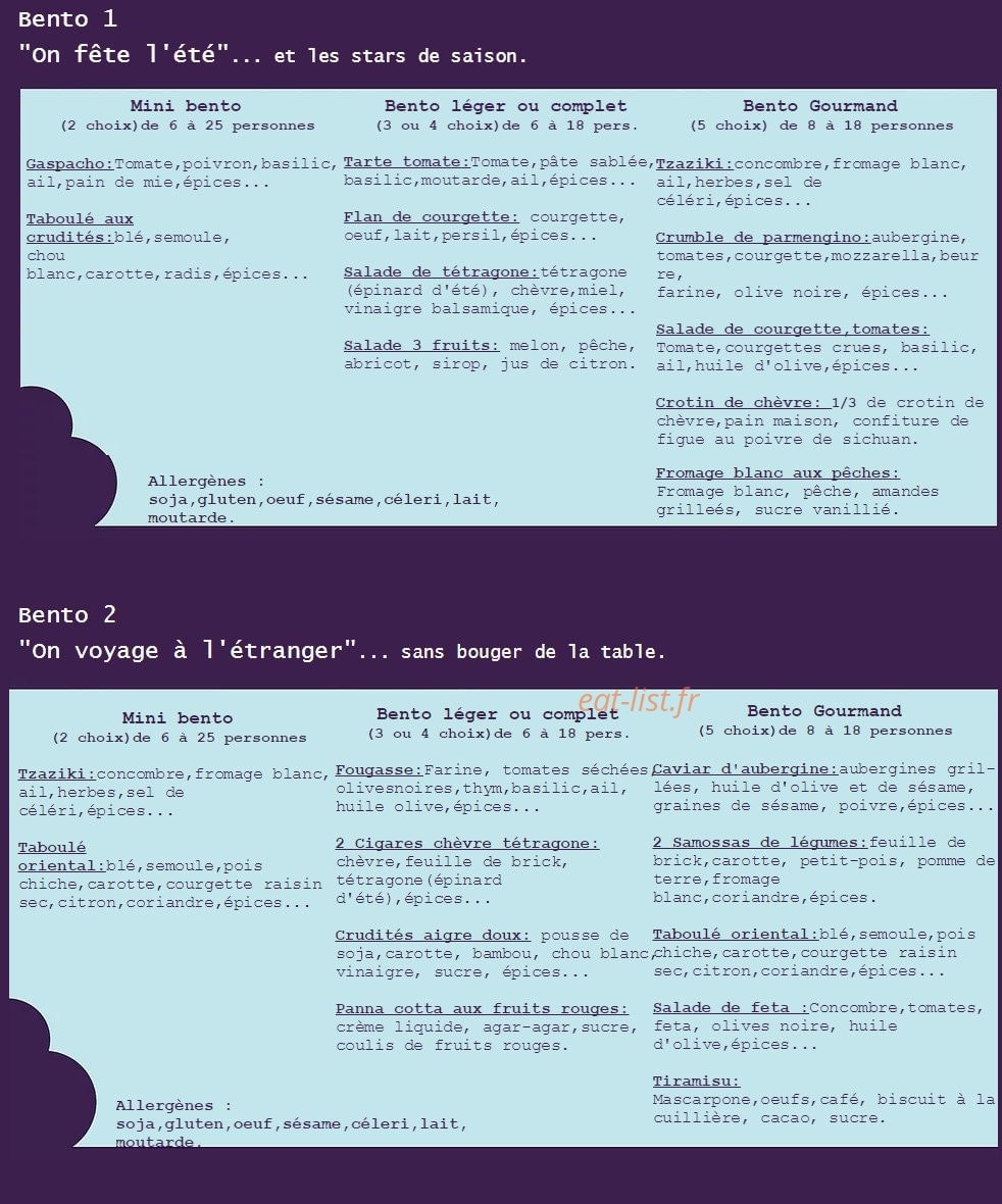 Le pois gourmand — carte page 2