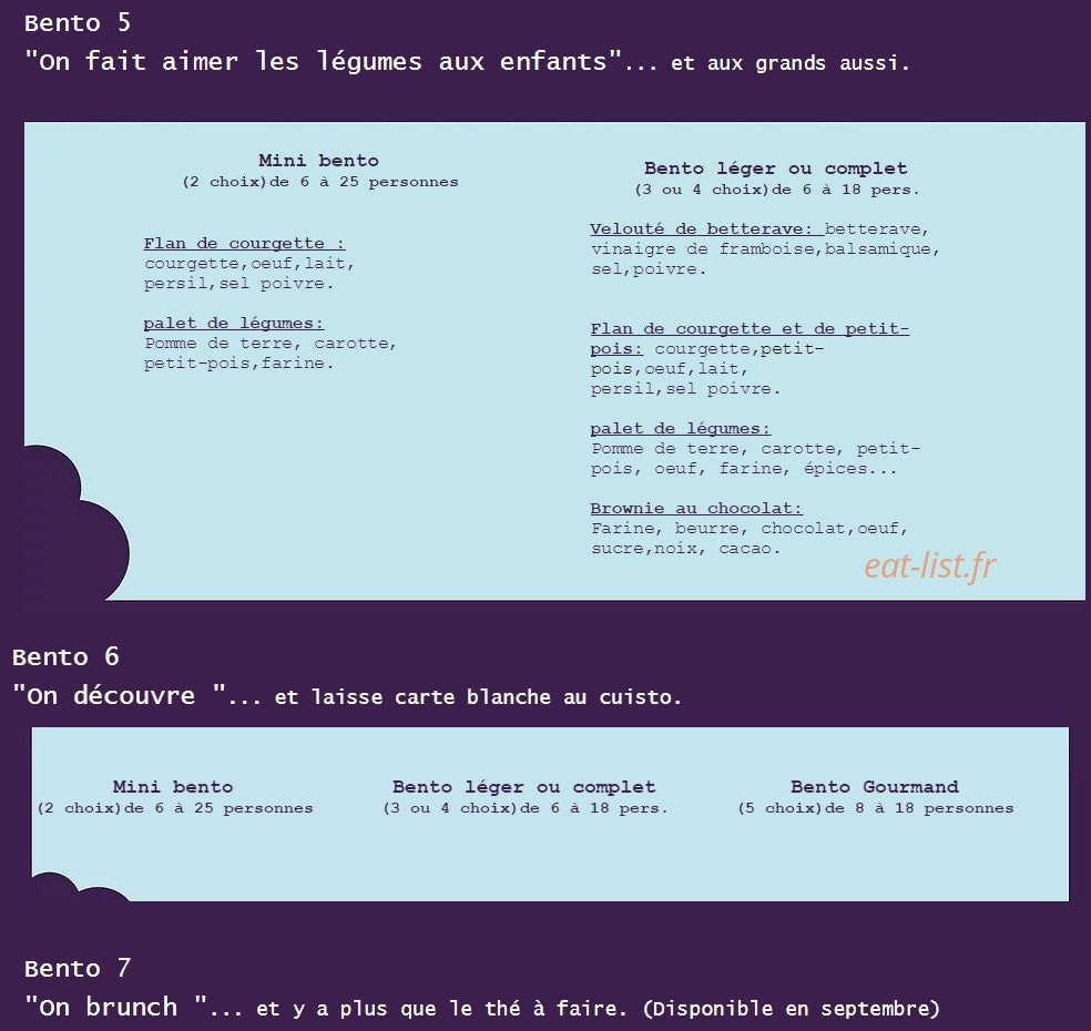 Le pois gourmand — carte page 4