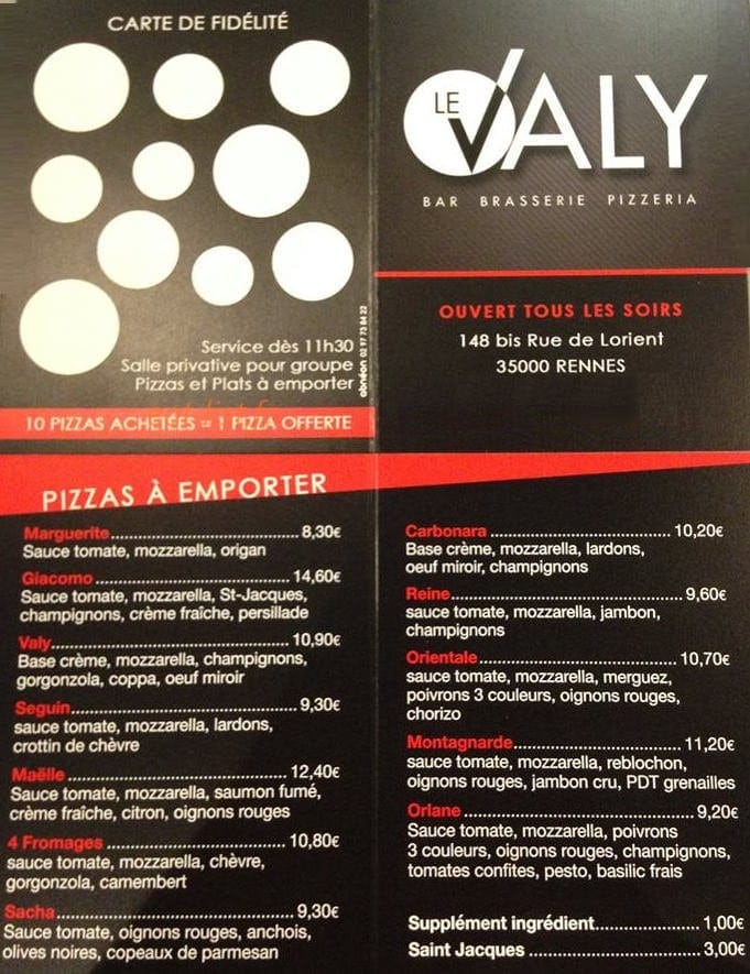 Le Valy — carte page 1