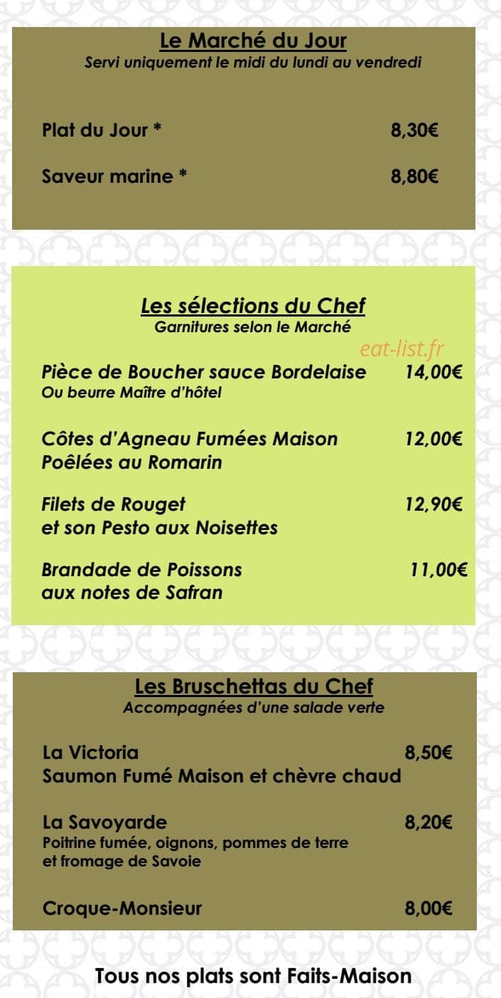Le Victoria — carte page 2