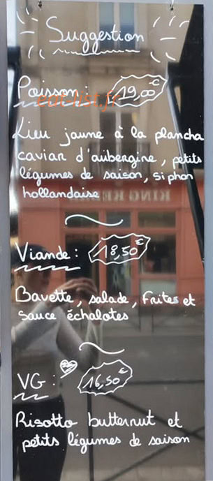 Les Champs Rôtis — carte page 1