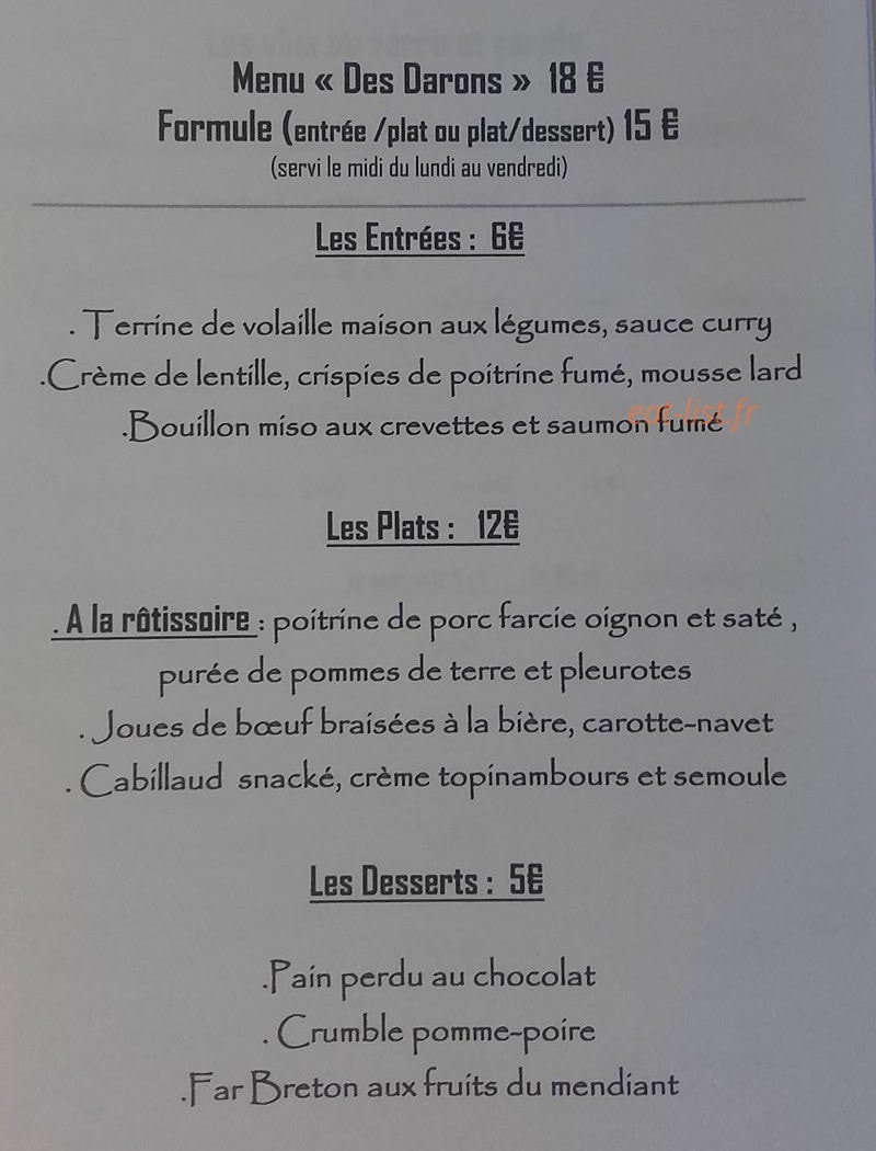 Les Darons — carte page 1